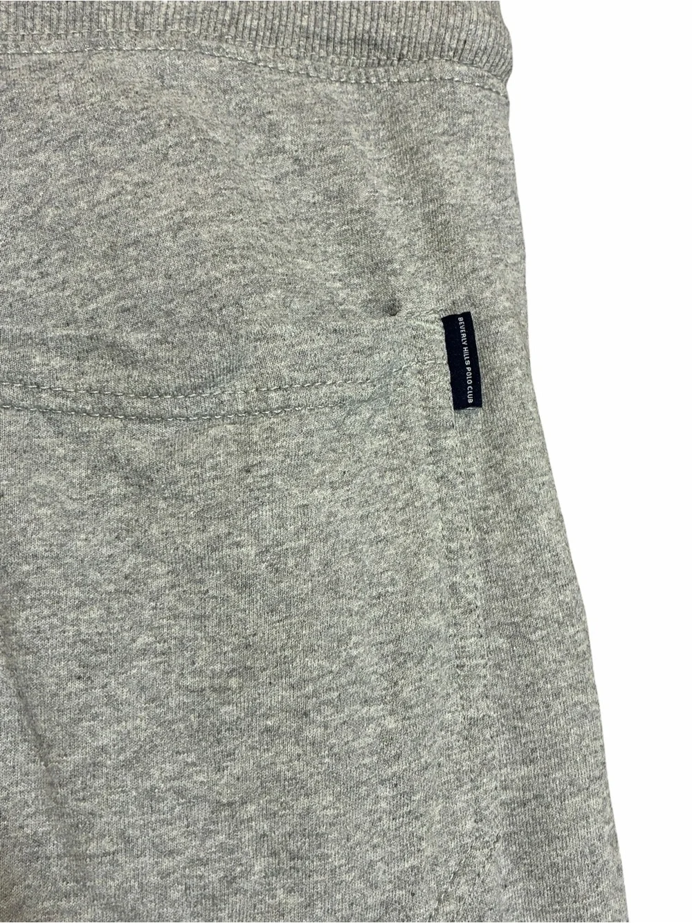 Beverly Hills Polo Club Sport Track Pants Medium Gray Joggers Logo 100% Cotton M